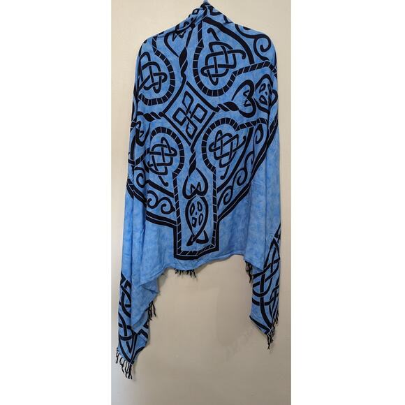 Nefertiti Collection Multicolor Beautiful Women's Scarf/Cover up - Picture 3 of 3
